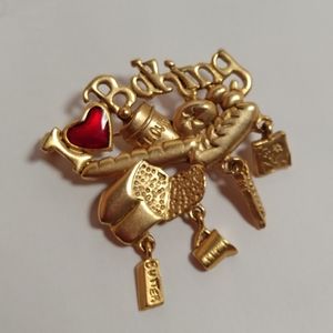 Brooch ~ I Love Baking ~ by DANECRAFT